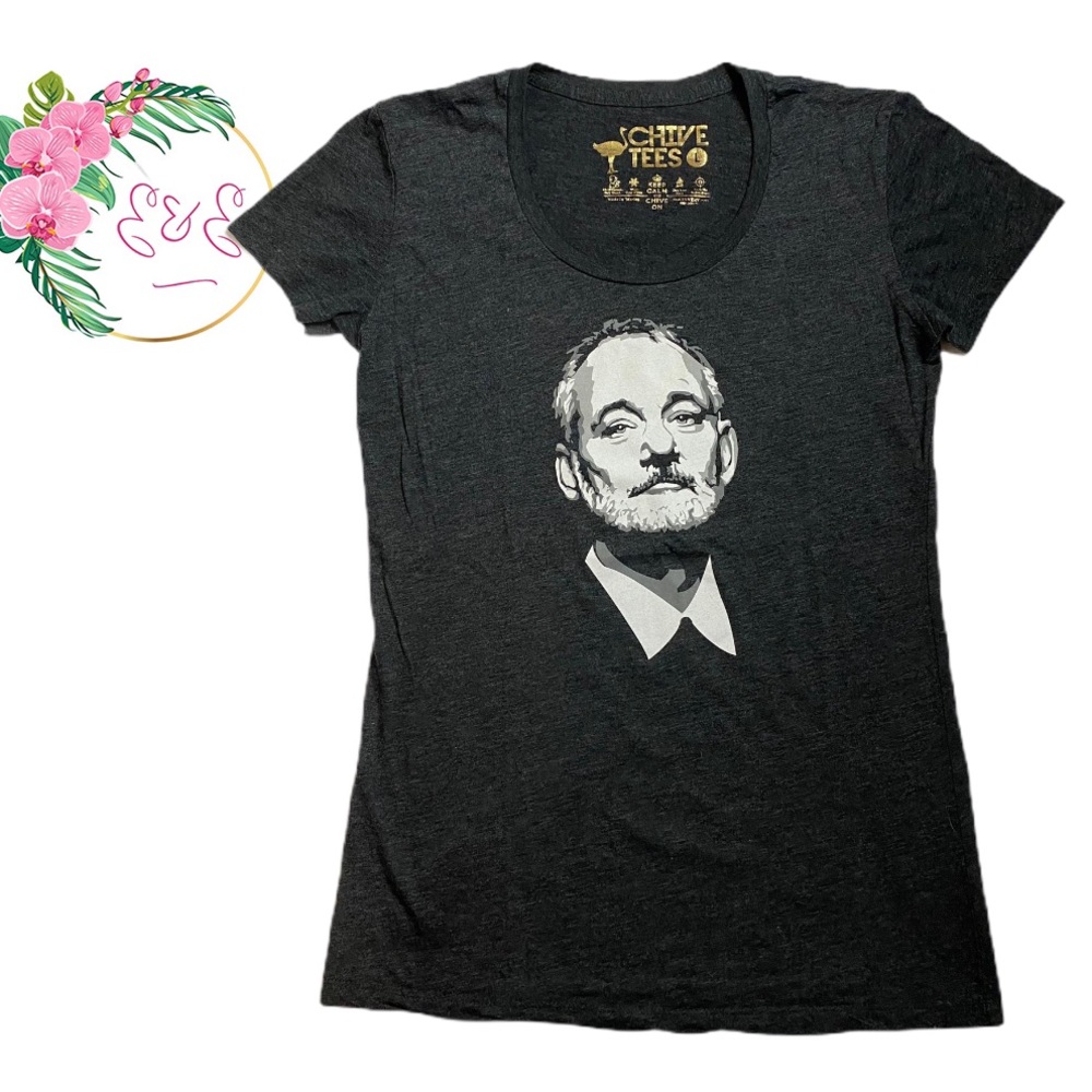 THE CHIVERY Bill Murray Tee Charcoal L